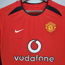 Camiseta retro de manga larga Nike para hombre del Manchester United 02/04 - Rojo
