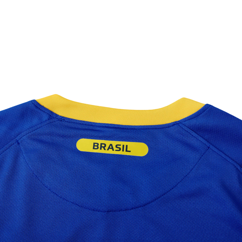 Camiseta retro de la selección brasileña - Reserva Brasil 2010 para hombre - Azul y amarillo