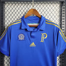 Camiseta retro Adidas para hombre del centenario del Palmeiras 14/15 - Azul y dorado