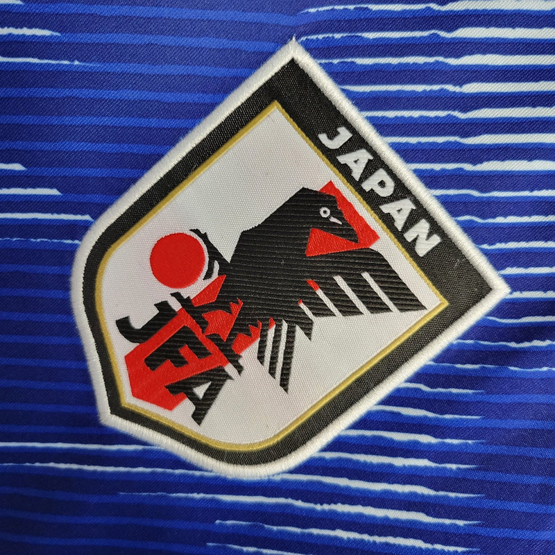 Camiseta Adidas de aficionado para hombre de la selección nacional de Japón (local 22/23) - Azul