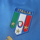 Camiseta retro de manga larga para aficionados de Italia Local 1 2006 - Azul