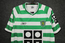 Camiseta retro local del Sporting I 03/04 para hombre - Verde y blanco