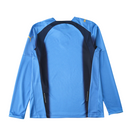 Camiseta retro de manga larga para aficionados de Italia Local 1 2006 - Azul