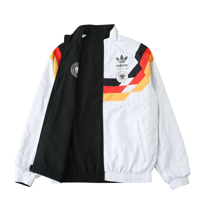 Chaqueta de doble cara alemana en blanco y negro, talla L 2025