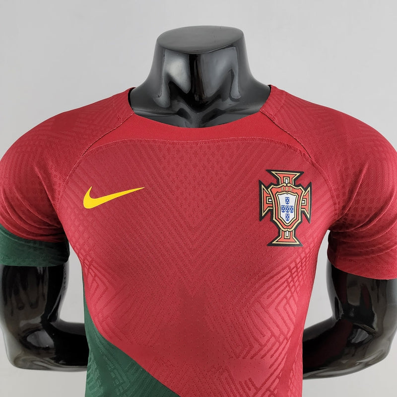 Camiseta Nike de jugador de la selección nacional de Portugal 22/23 (local, hombre) - Rojo y verde