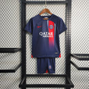 Camiseta y pantalón corto infantil PSG 23/24 I - Azul