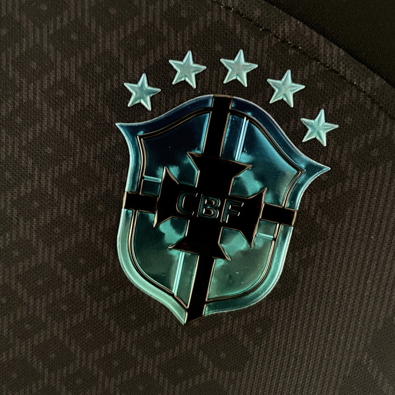 Camiseta Nike de la selección nacional de Brasil para mujer, reflectante, edición especial para aficionados, color negro