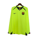 Camiseta retro de manga larga del Barcelona visitante 05/06 para aficionados masculinos