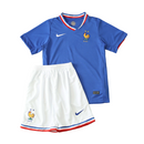 Camiseta y pantalón corto para niños de la selección francesa I Local 2024/25 - Azul