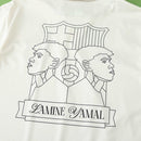 Camiseta de aficionado del Barcelona Lamine Yamal 2024/25 para hombre - Blanca