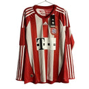 Camiseta retro de manga larga para aficionado del Bayern Múnich 10/11 para hombre - Roja y blanca
