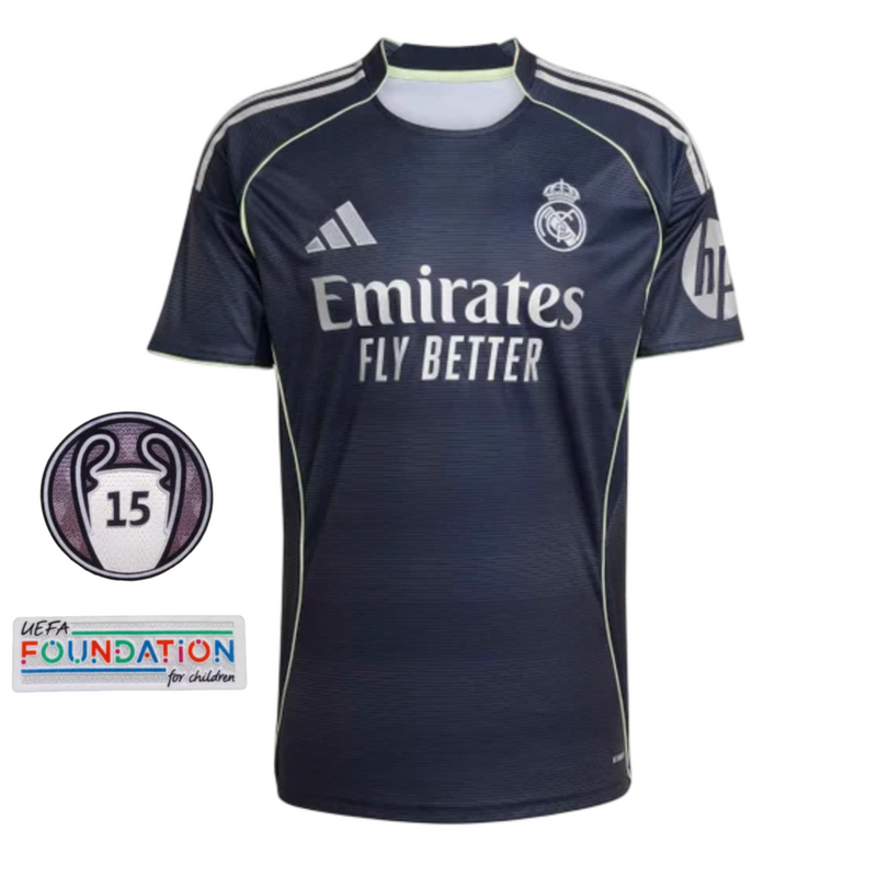 Camiseta visitante del Real Madrid 2025/26 Adidas Player para hombre -