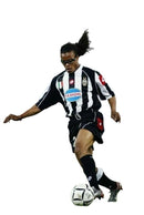 Camiseta retro de aficionado de la Juventus I 02/03 para hombre - Blanco y negro