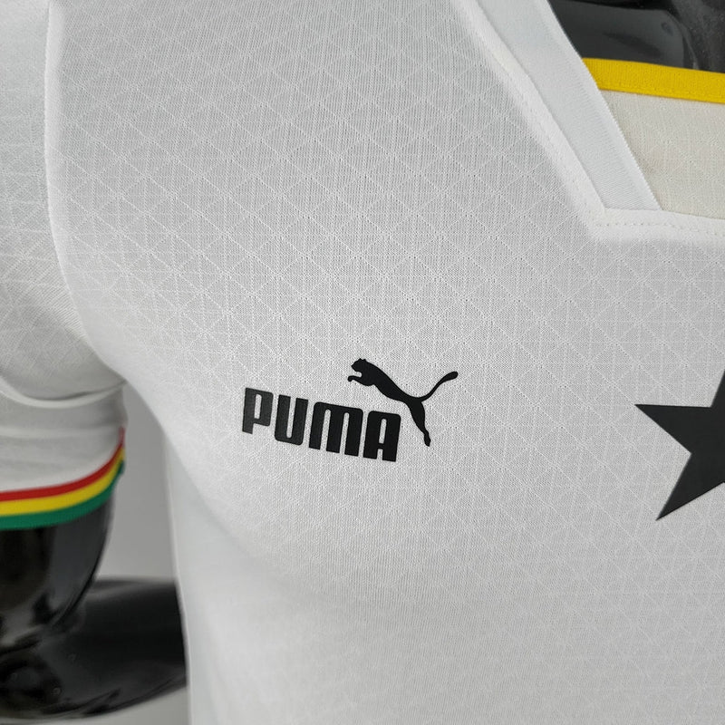 Camiseta de jugador de la selección nacional de Ghana 22/23 de Puma para hombre - Blanco