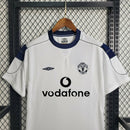 Camiseta retro de aficionado del Manchester United Third III 99/00 para hombre - Blanca