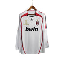 Camiseta retro de manga larga para hombre del Milan Away II 06/07 - Blanca