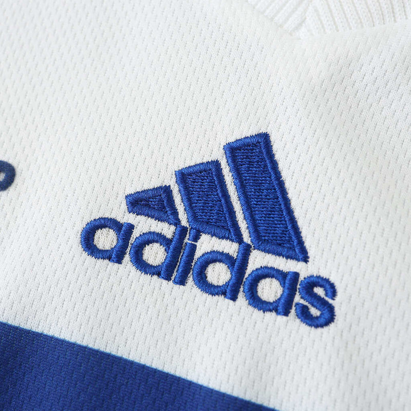 Camiseta retro de manga larga para hombre de la selección francesa visitante II - Blanca