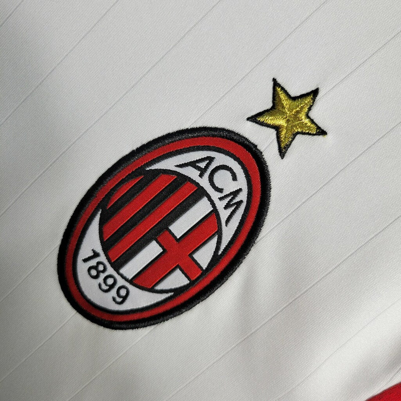 Camiseta retro de manga larga para hombre del Milan Away II 06/07 - Blanca
