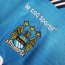 Camiseta retro de aficionado del Manchester City (99/00) para hombre, azul