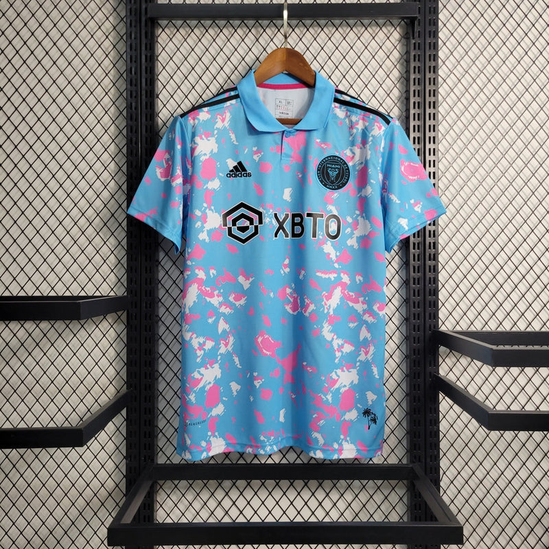 Camiseta Adidas Miami Travel 23/24 Fan para hombre - Azul bebé