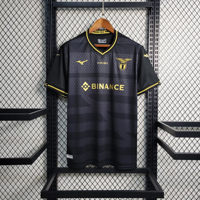 Camiseta de aficionado Mizuno Lazio IIII 23/24 para hombre - Negra