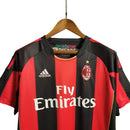 Camiseta retro local del Milan 10/11 Adidas Fan para hombre - Blanco y negro