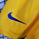 Camiseta y pantalón corto infantil del Barcelona 23/24 IIII - Amarillo