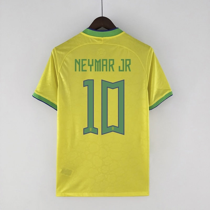 Camiseta Nike de local de la selección nacional de Brasil 2022 para hombre - Amarilla