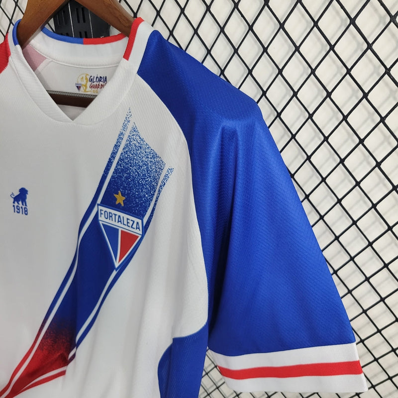 Camiseta de aficionado del León de Fortaleza II 23/24 para hombre - Blanco y rojo