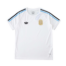 Camiseta de entrenamiento de la selección argentina 2025 Adidas Fan para hombre - Blanca