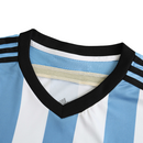 Camiseta retro de local de la selección argentina 2014 para hombre (azul y blanca)