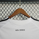 Camiseta retro de manga larga para aficionado Adidas del Real Madrid I 09/10 para hombre - Blanca