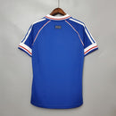 Camiseta Adidas de aficionado de Francia Retro I Home 1998 para hombre - Azul