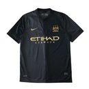 Camiseta retro de visitante II del Manchester City 13/14 para hombre - Negra