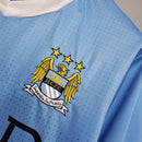 Camiseta retro de aficionado del Manchester City (local 11/12) para hombre - Azul