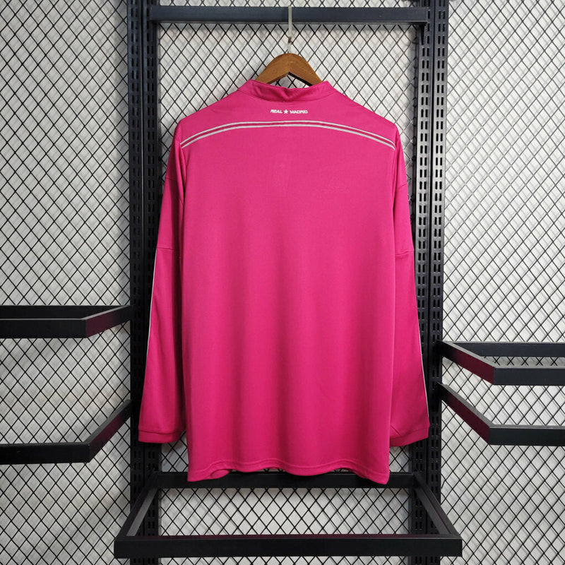 Camiseta retro de manga larga para aficionado Adidas del Real Madrid III 14/15 para hombre - Rosa
