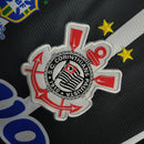 Camiseta de aficionado retro del Corinthians de la reserva de 1999 para hombre - Negra