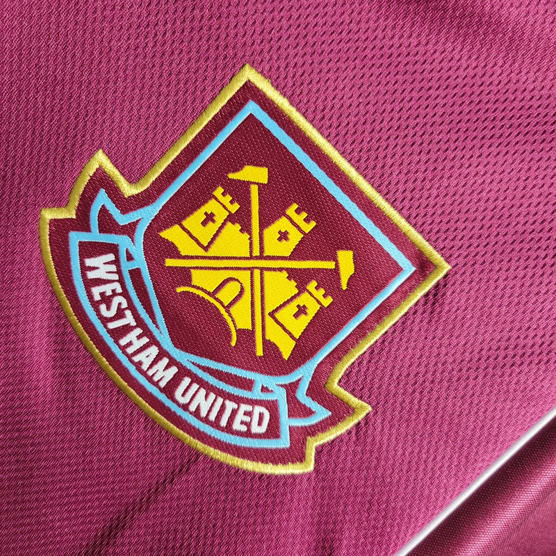 Camiseta retro Fila para hombre del West Ham 99/01 - Borgoña