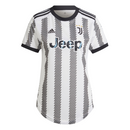 Camiseta Adidas de la Juventus Home 22/23 para mujer - Blanca y negra