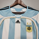 Camiseta Adidas de la Selección Argentina Retro I 2006 para hombre - Azul y blanco
