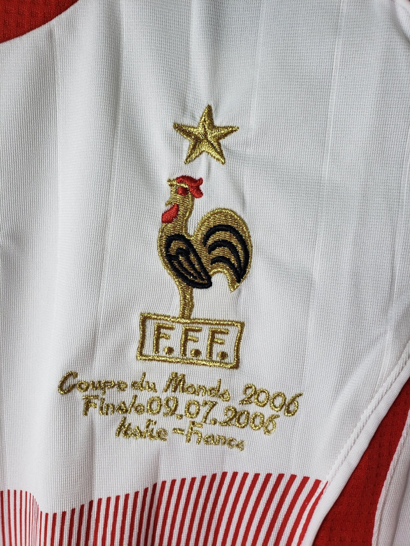 Camiseta Adidas de visitante de Francia Retro II 2006 para hombre - Blanca