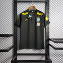 Camiseta Nike de viaje II para hombre de la selección nacional de Brasil 20/21 - Negra