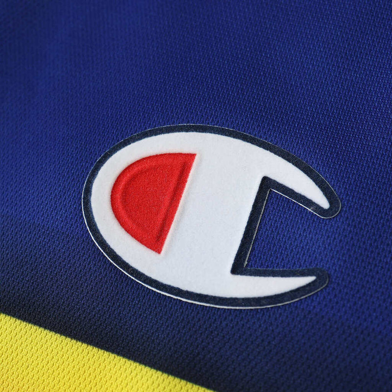 Camiseta retro de aficionado del Parma Home 01/02 para hombre - Azul y amarillo