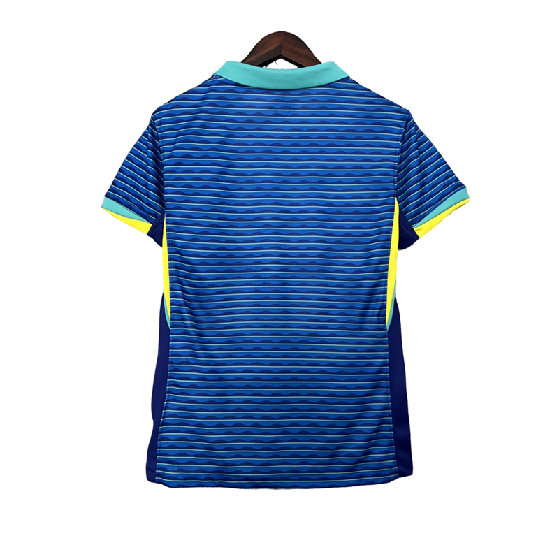 Camiseta de visitante de la selección femenina brasileña 24/25 para aficionados - Azul