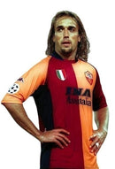 Camiseta retro de local Kappa Roma 01/02 para hombre - Marrón