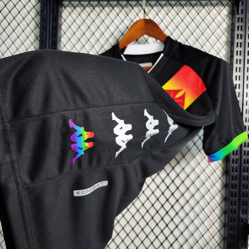 Camiseta de fanático LGBT 23/24 de Vasco da Gama Kappa - Negra y colorida