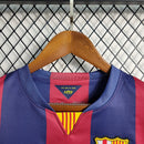 Camiseta retro Nike del Barcelona Home 14/15 para hombre - Azul rey y rojo