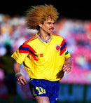 Camiseta retro local de la selección nacional de Colombia I 1990 Adidas Fan para hombre - Amarilla