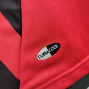 Camiseta retro de manga larga Adidas Fan Milan I 07/08 para hombre - Negra y roja