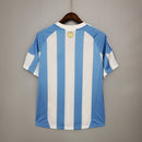Camiseta retro de la selección argentina 2010 de Adidas para hombre - Azul y blanca